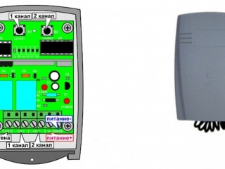 Универсальный радиоприёмник для шлагбаумов YET 402 PC- V2.0